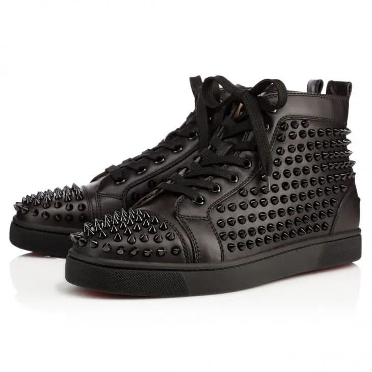 Louboutin Louis Spikes "Calf leather and spikes - Black" KickHaven Bulgaria KickHaven Bulgaria
