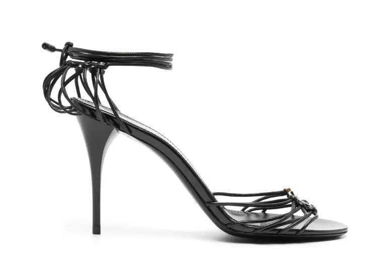 Saint Laurent 90mm Babylone Cassandre-plaque leather sandals KickHaven Bulgaria KickHaven Bulgaria