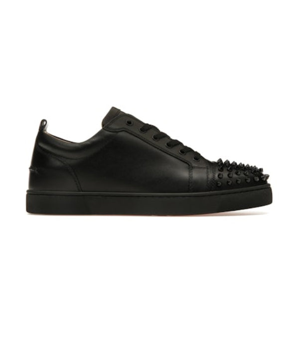 Louboutin Louis Junior Spikes "Calf leather and spikes - Black"