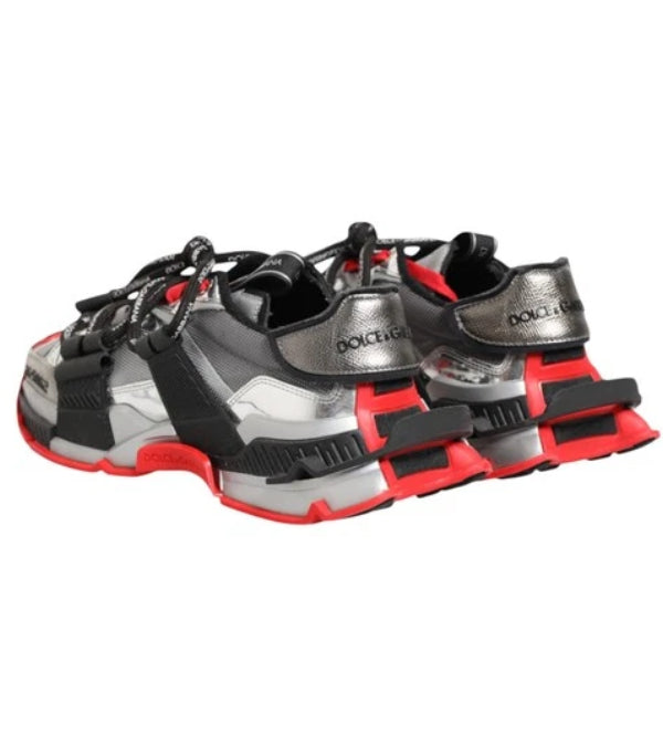 Dolce & Gabbana chunky-sole sneakers "Black, Silver, and Red"