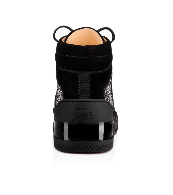 Louboutin Louis "Patent calf leather, Veau velours and strass"