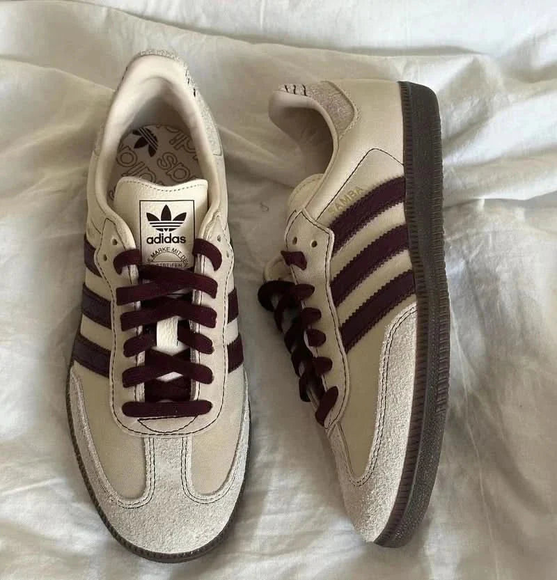 Adidas Samba OG Wonder White Maroon KickHaven Bulgaria KickHaven Bulgaria