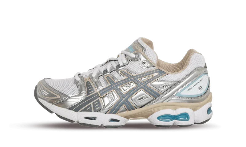 ASICS Gel-Nimbus 9 'White Steel Grey' KickHaven Bulgaria KickHaven Bulgaria