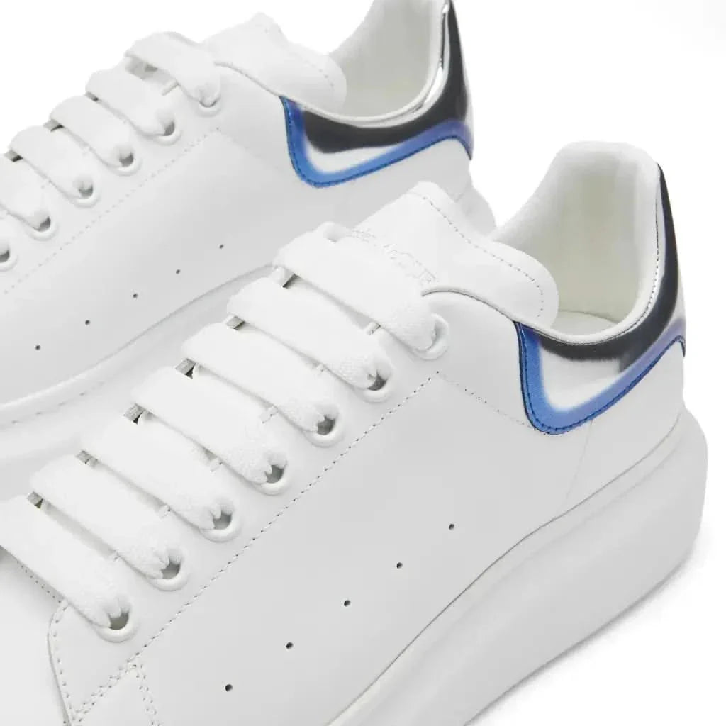 Alexander McQueen Heel Tab 'White & Silver' KickHaven Bulgaria  KickHaven Bulgaria