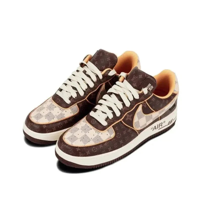 Nike Air Force 1 Low "Louis Vuitton Monogram Brown Damier Azur" KickHaven Bulgaria  KickHaven Bulgaria