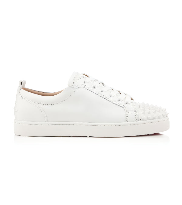 Louboutin Louis Junior Spikes "Calf leather - White"