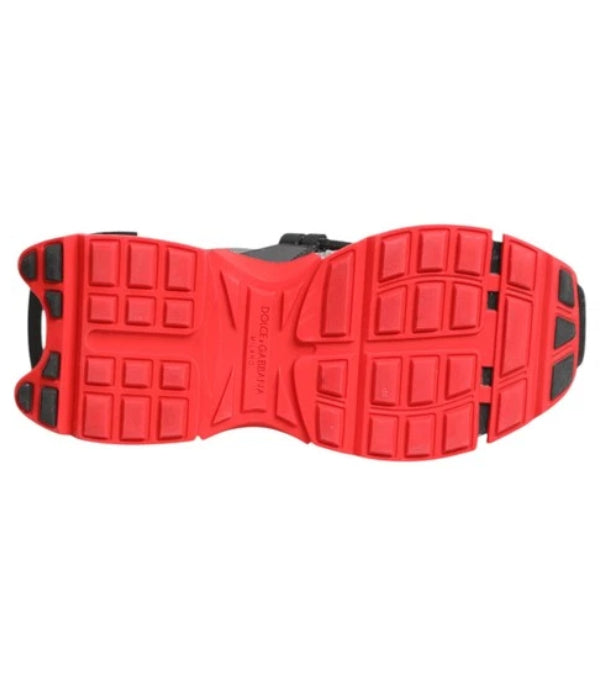 Dolce & Gabbana chunky-sole sneakers "Black, Silver, and Red"