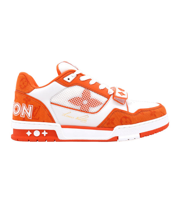 Louis Vuitton LV Monogram Orange Denim Sneaker