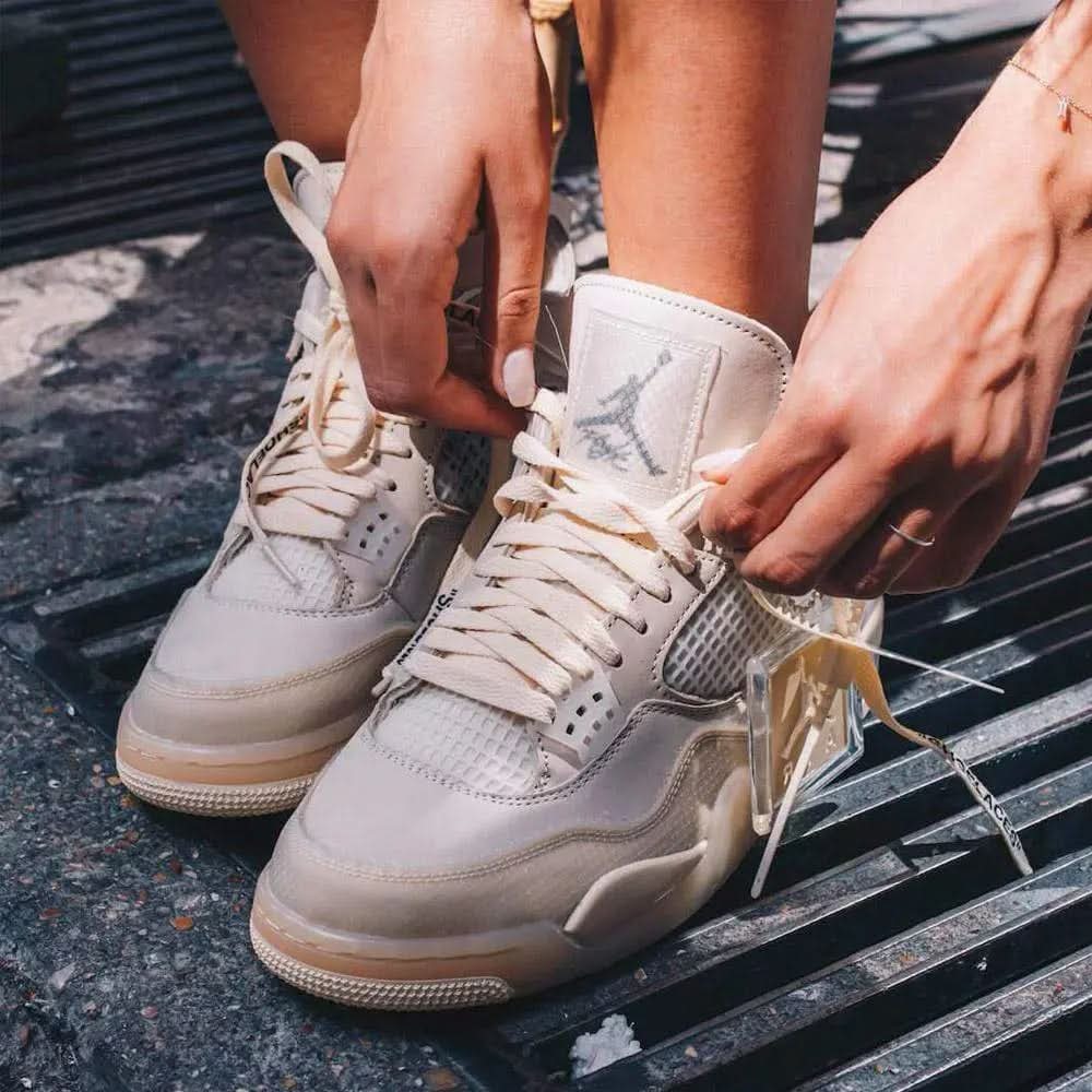 OFF-WHITE x Wmns Air Jordan 4 SP 'Sail' KickHaven Bulgaria  KickHaven Bulgaria